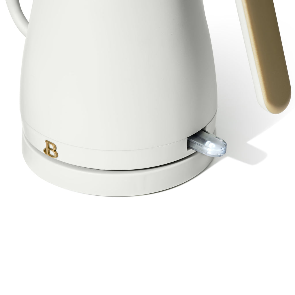 Beautiful 1-Liter Electric Gooseneck Kettle 1200 W, White Icing by Drew Barrymore