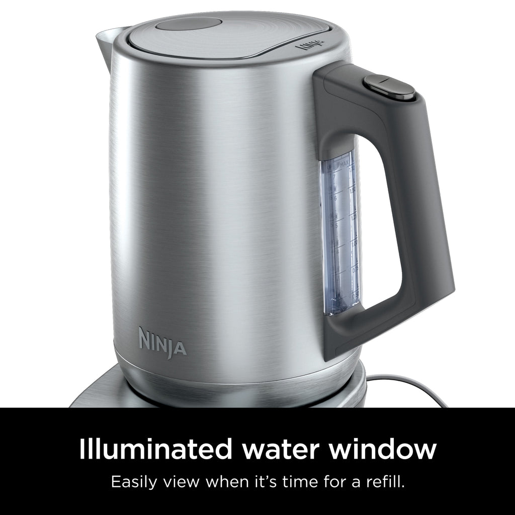 Ninja KT200 Precision Temperature Electric Kettle, 1500 watts, BPA Free, Stainless, 7-Cup Capacity, Hold Temp Setting