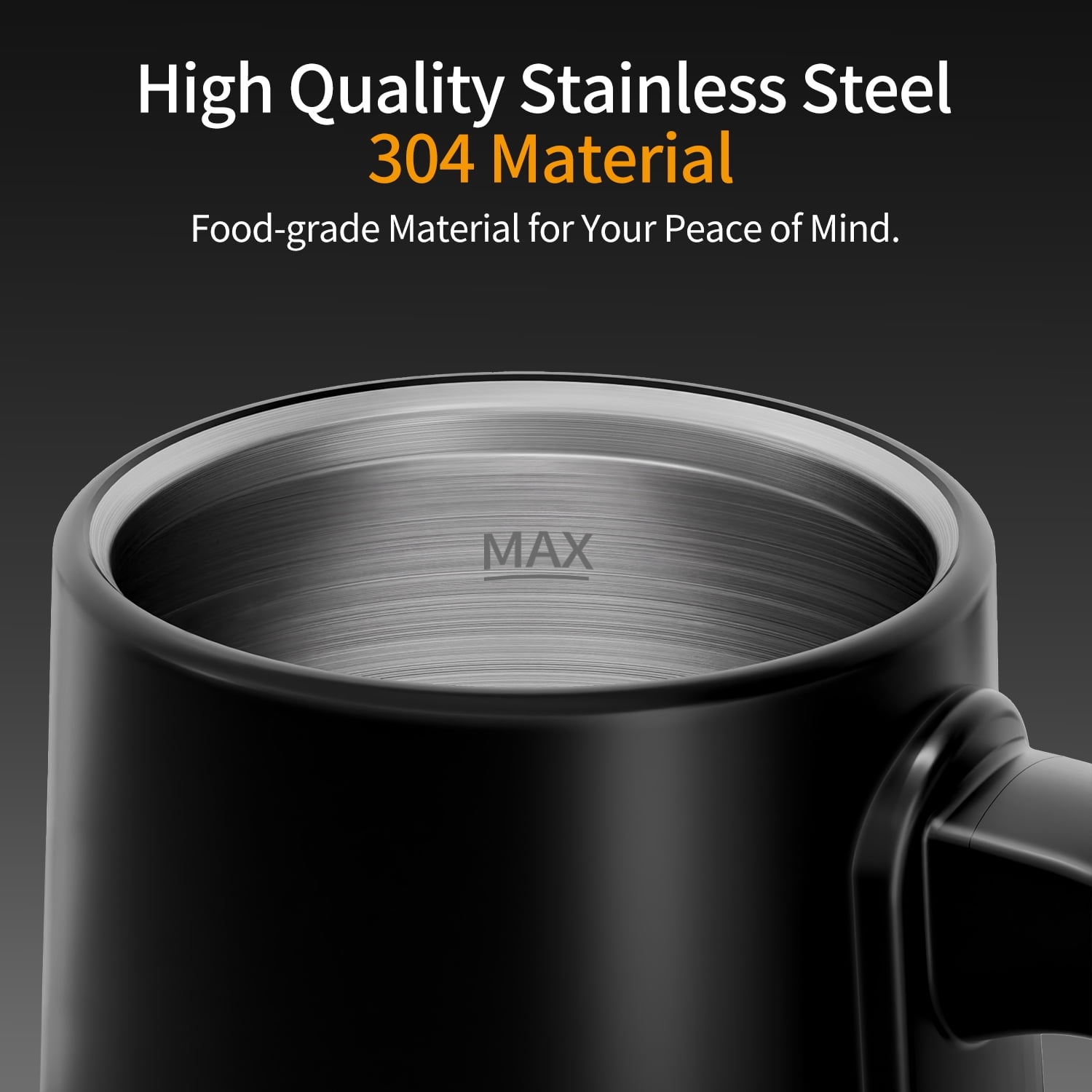 TINANA Gooseneck Electric Kettle, 5 Preset Temp Control, ±1℉ Precision, 1.0L Pour Over Kettle for Coffee & Tea, Stainless Steel Interior, 1200W, Black