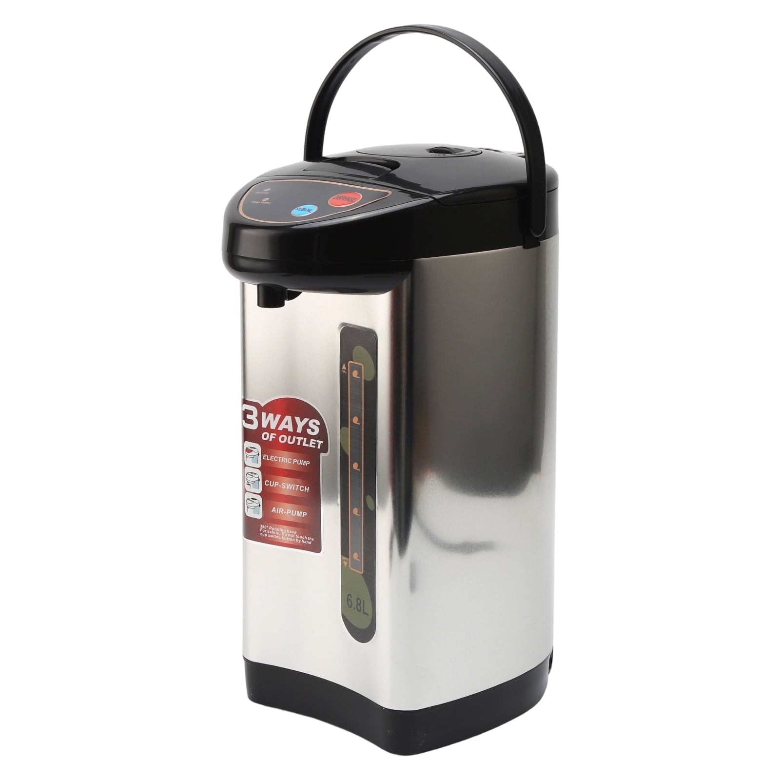 DICEEVIL Electric Water Kettle, 6.8L/7.18 Qt Water Boiler and Warmer with Safety Lock, Stainless Steel Quick Heating Hot Water Dispenser for Coffee & Tea