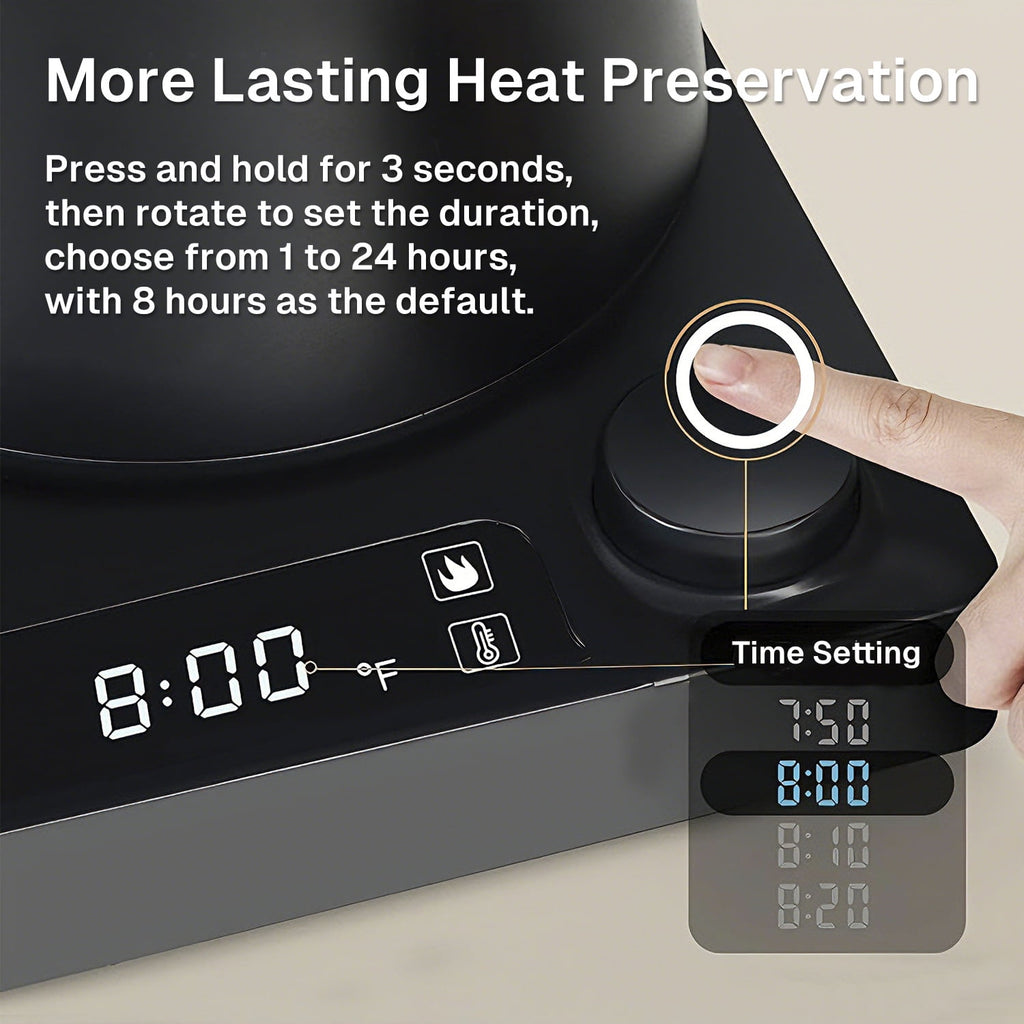 Behome Gooseneck Electric Kettle, 1.0L Pour over Electric Kettle,±1℉ Precise Temperature Control,1200W Hot Water Boiler for Coffee & Tea,Black