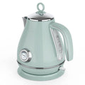 Bear 1.7L Electric Kettle, pyramid portable electric hot water and coffee. 1500W （MINT GREEN）