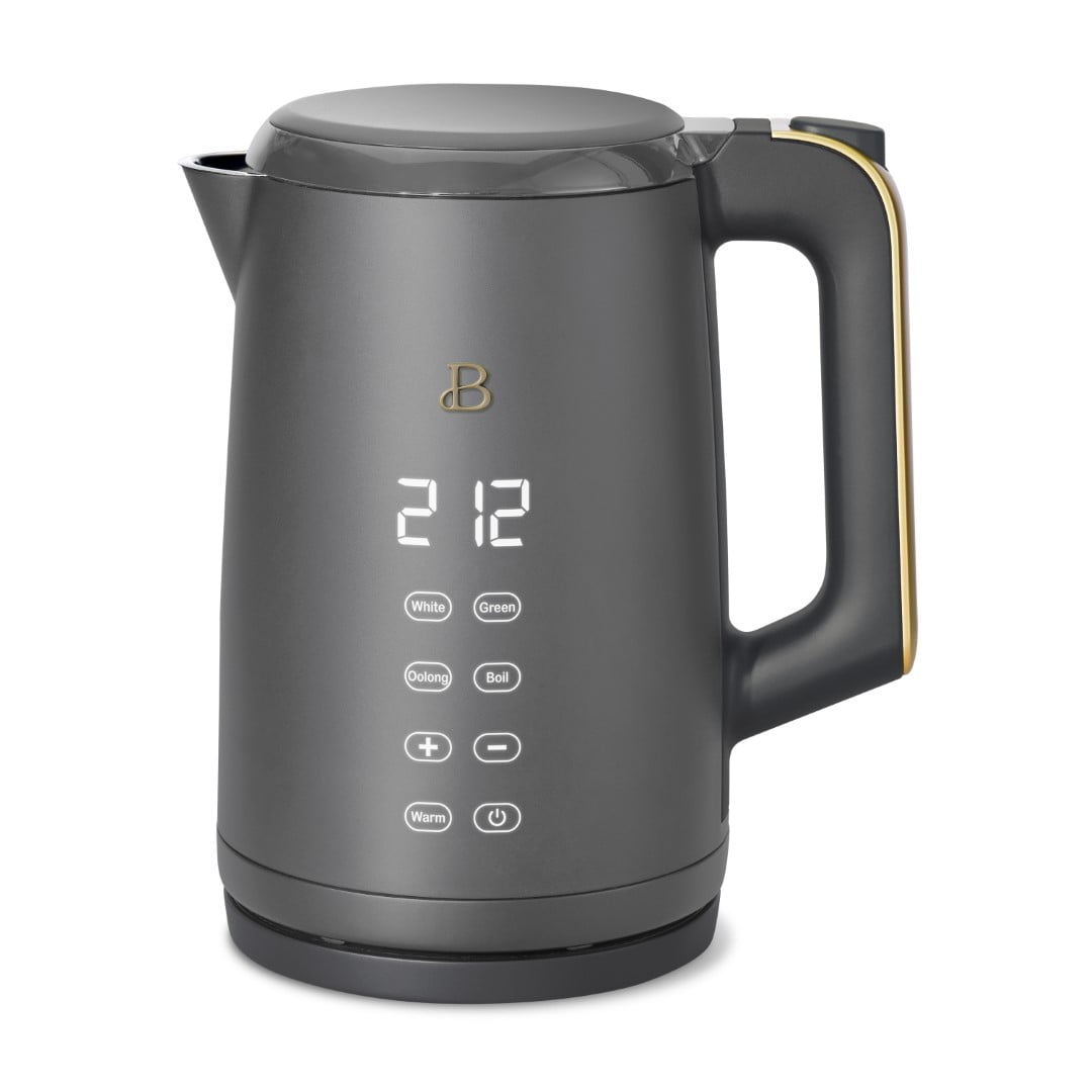 Beautiful 1.7-Liter Electric Kettle 1500 W with One-Touch Activation, White Icing by Drew Barrymore