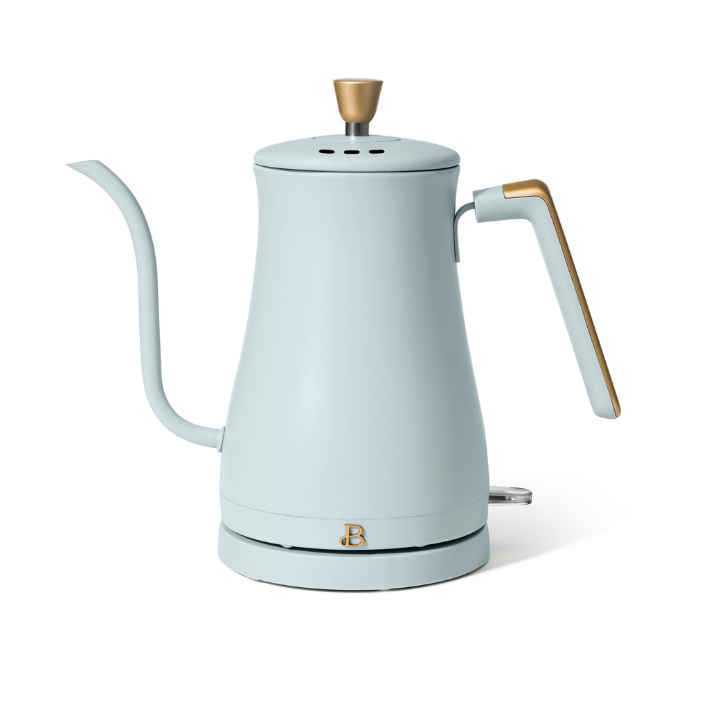 Beautiful 1-Liter Electric Gooseneck Kettle 1200 W, White Icing by Drew Barrymore