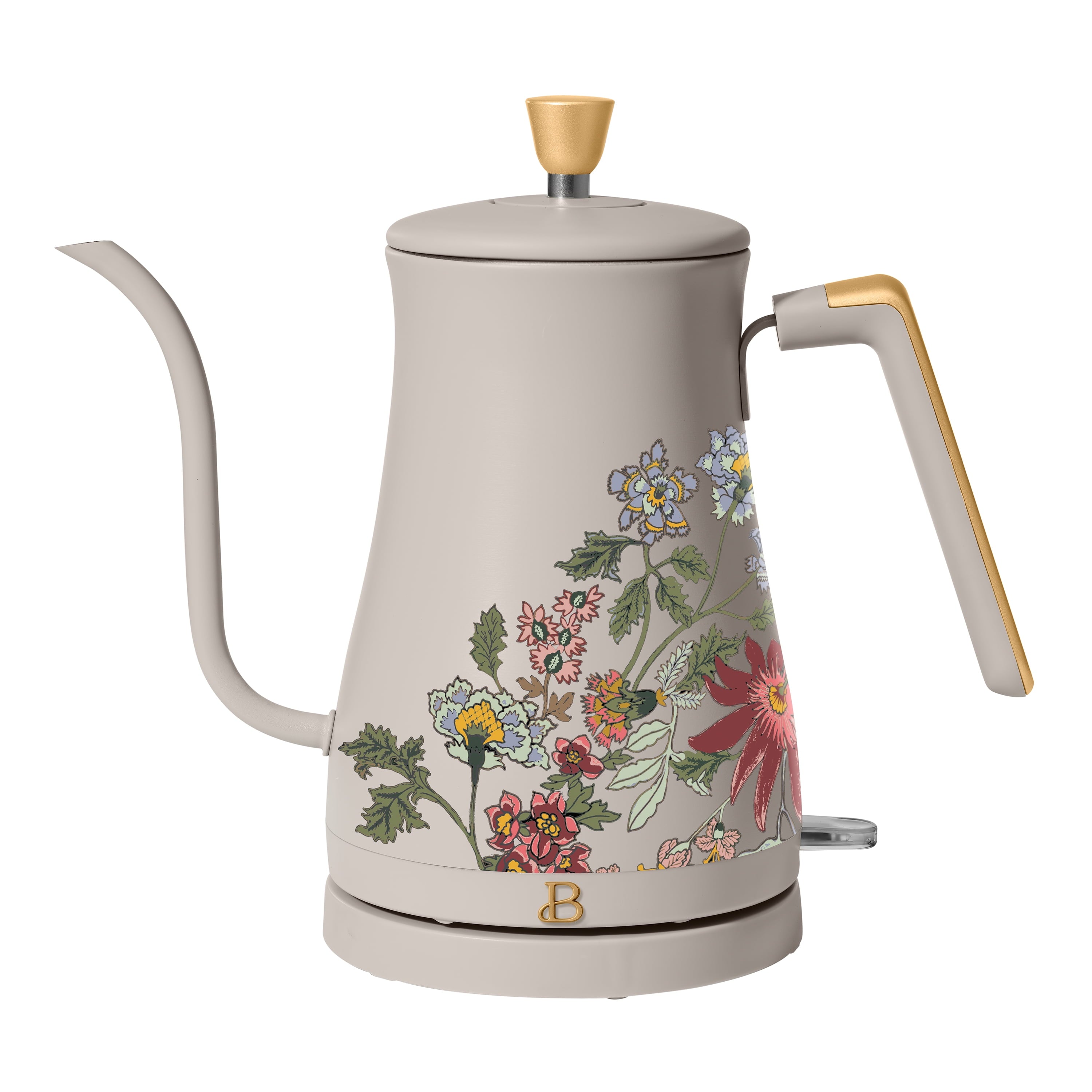 Beautiful 1-Liter Electric Gooseneck Kettle 1200 W, White Icing by Drew Barrymore