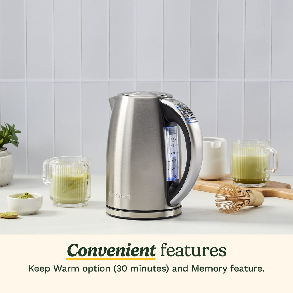 Cuisinart PerfecTemp Cordless Electric Kettle with Preset Temperature Controls